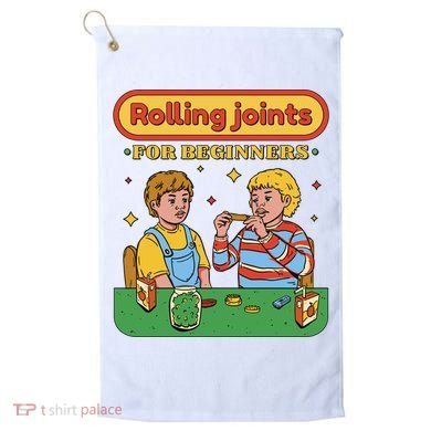 Rolling Joints For Beginners Funny Retro Golf Towel