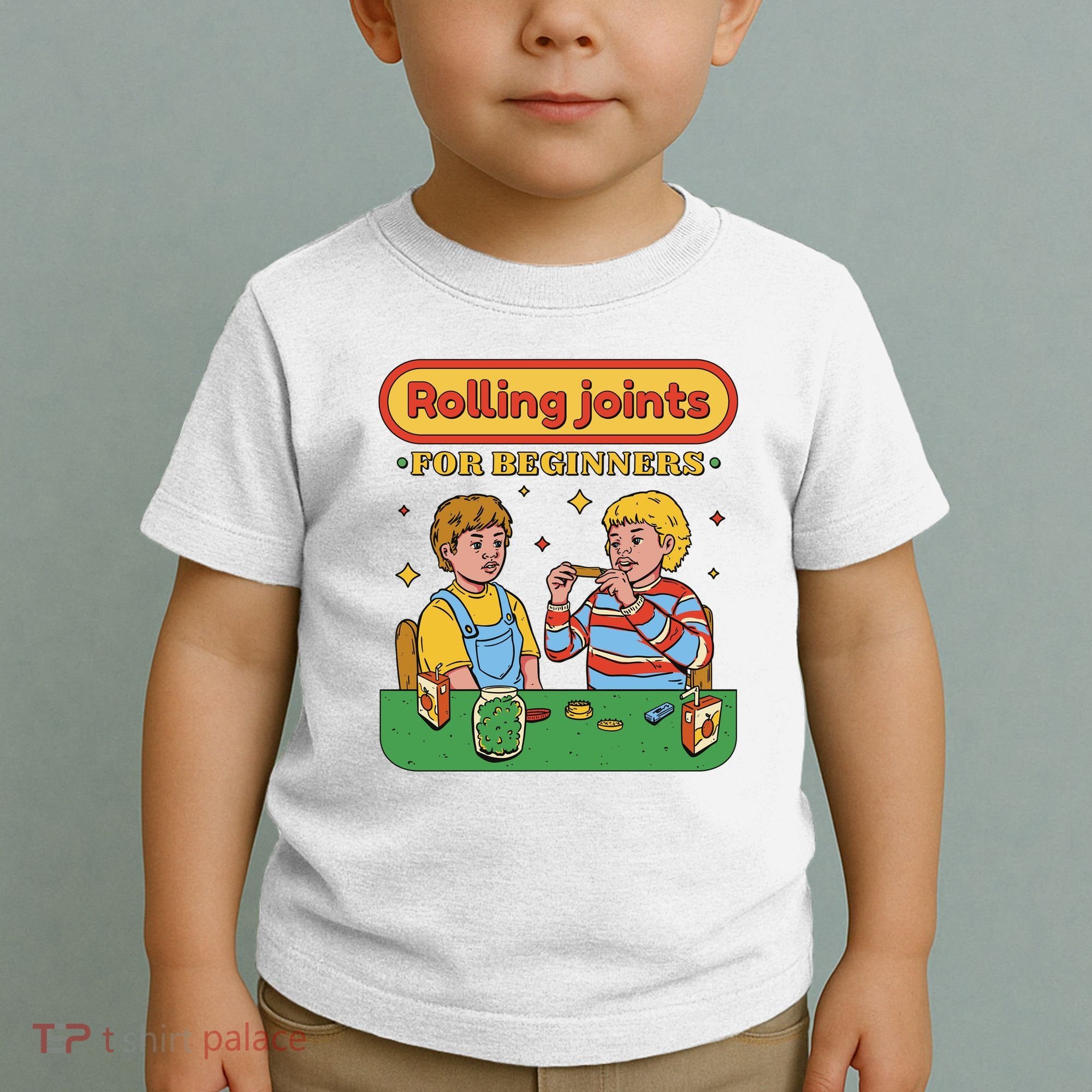 Rolling Joints For Beginners Funny Retro Toddler T-Shirt