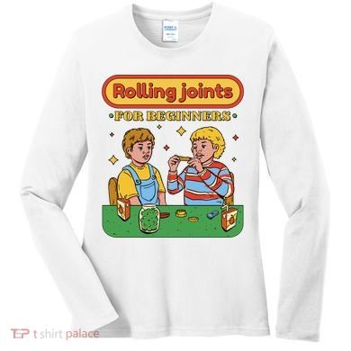 Rolling Joints For Beginners Funny Retro Women's Long Sleeve Shirt