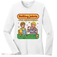 Rolling Joints For Beginners Funny Retro Women's Long Sleeve Shirt thumb 0