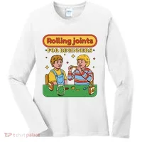 Rolling Joints For Beginners Funny Retro Women's Long Sleeve Shirt thumb 0