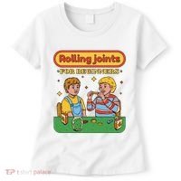 Rolling Joints For Beginners Funny Retro Women's T-Shirt thumb 0