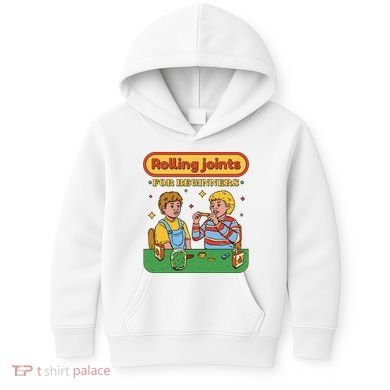 Rolling Joints For Beginners Funny Retro Kids Hoodie