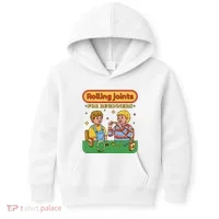 Rolling Joints For Beginners Funny Retro Kids Hoodie thumb 0