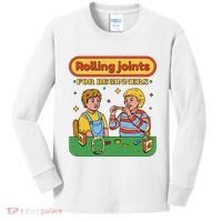 Rolling Joints For Beginners Funny Retro Kids Long Sleeve Shirt thumb 0