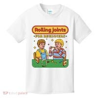 Rolling Joints For Beginners Funny Retro Kids T-Shirt thumb 0