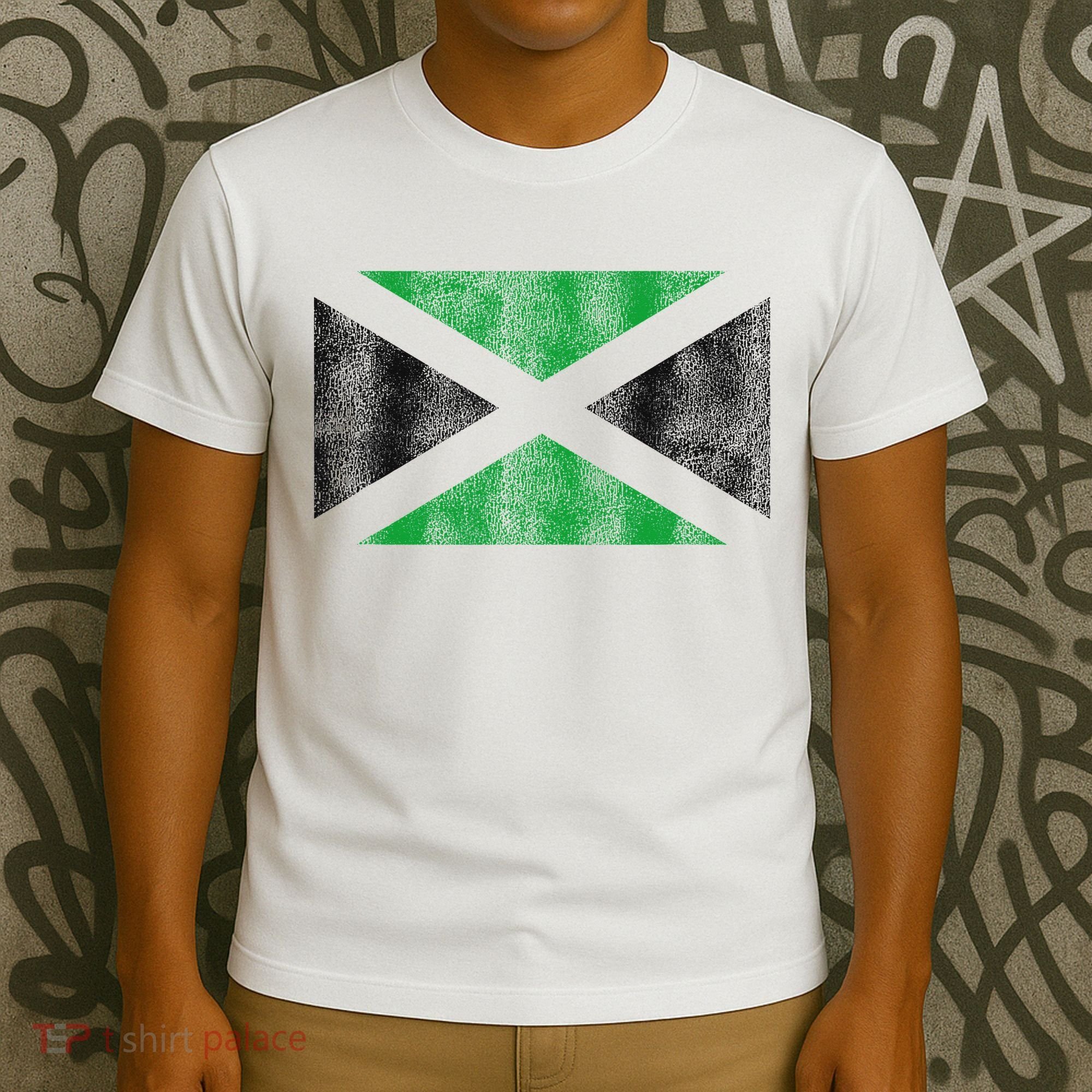 Retro Jamaican Flag Of Jamaica Souvenir Gift Women T-Shirt