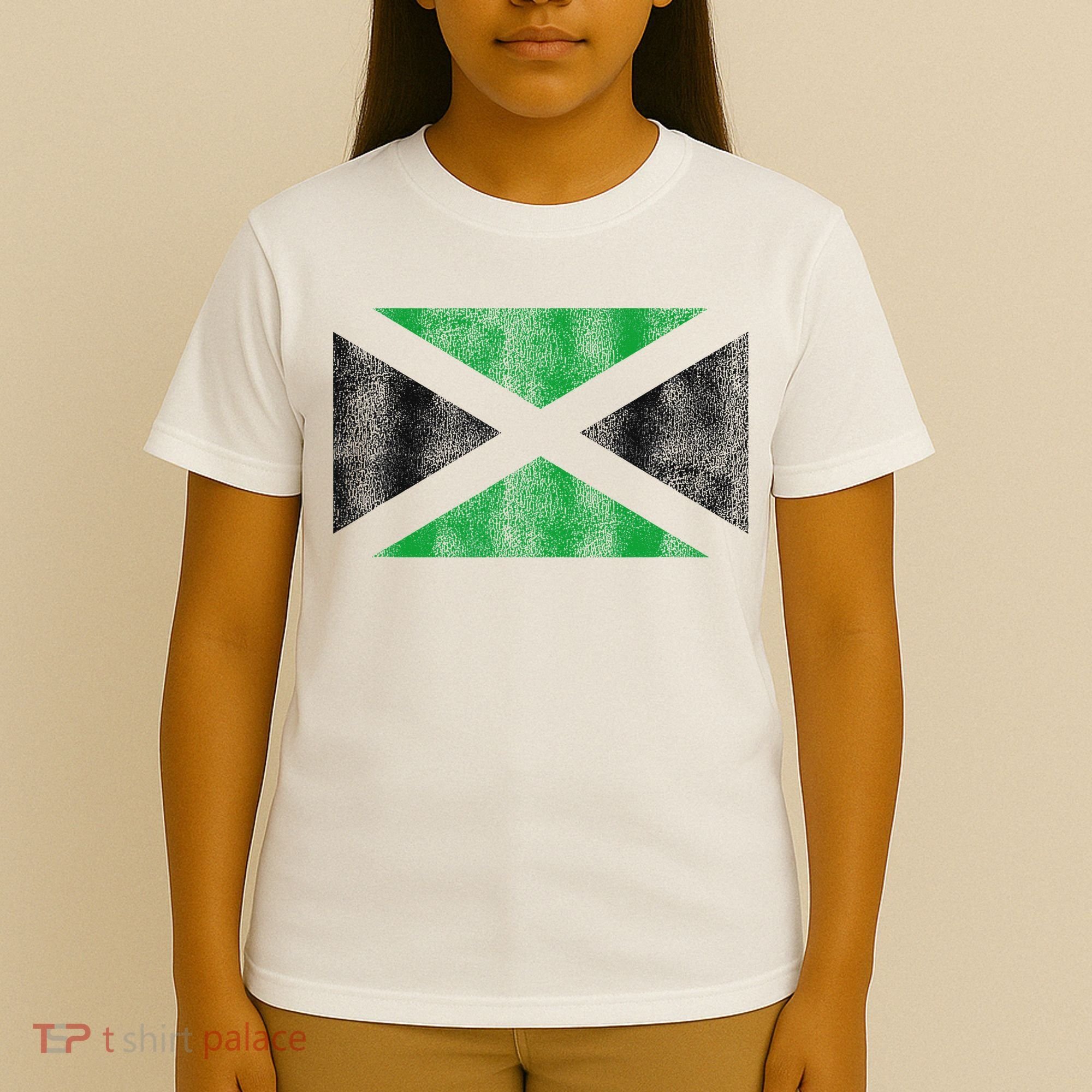 Retro Jamaican Flag Of Jamaica Souvenir Gift Women T-Shirt