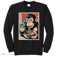 Ramen Japanese Funny Kawaii Monkey Graphic Gifts Anime Sweatshirt thumb 0