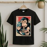 Ramen Japanese Funny Kawaii Monkey Graphic Gifts Anime T-Shirt thumb 2