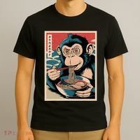 Ramen Japanese Funny Kawaii Monkey Graphic Gifts Anime T-Shirt thumb 3