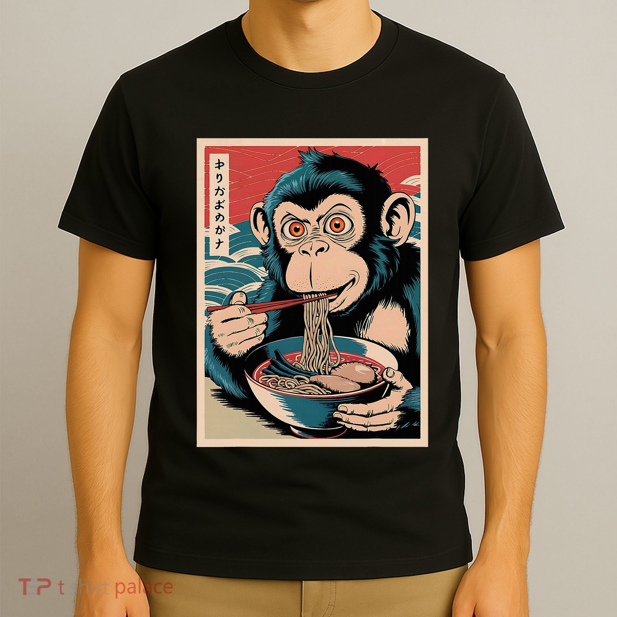 Ramen Japanese Funny Kawaii Monkey Graphic Gifts Anime T-Shirt