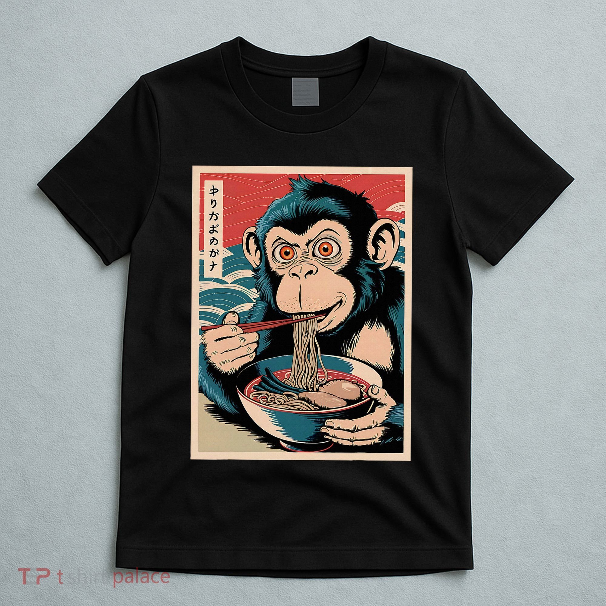 Ramen Japanese Funny Kawaii Monkey Graphic Gifts Anime T-Shirt