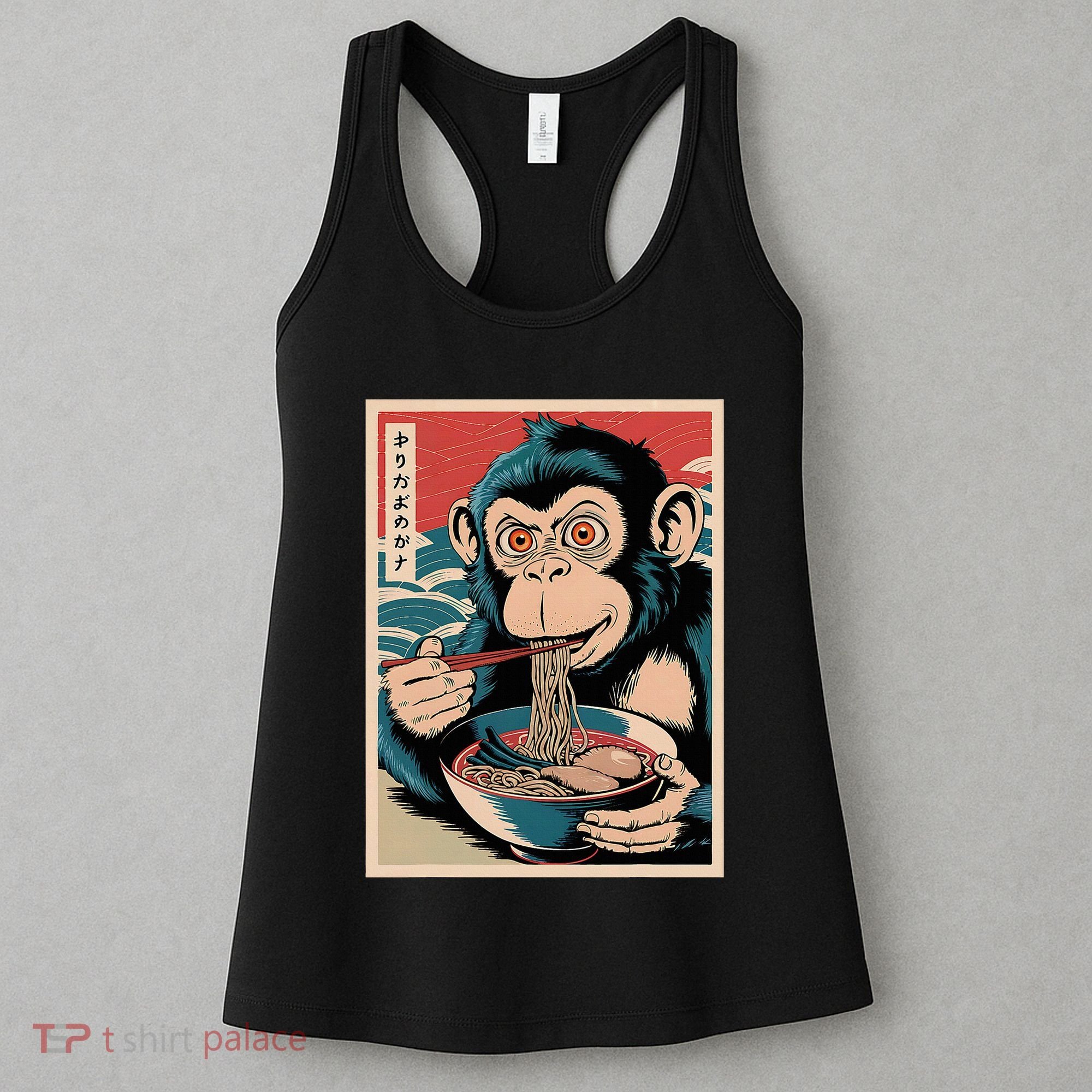 Ramen Japanese Funny Kawaii Monkey Graphic Gifts Anime Women's Tank Top