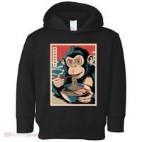 Ramen Japanese Funny Kawaii Monkey Graphic Gifts Anime Toddler Hoodie thumb 0