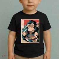 Ramen Japanese Funny Kawaii Monkey Graphic Gifts Anime Toddler T-Shirt thumb 2