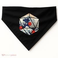 RPG Japanese Great Wave Gamer Men USA-Made Doggie Bandana thumb 0