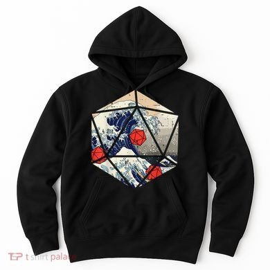 RPG Japanese Great Wave Gamer Men Hoodie