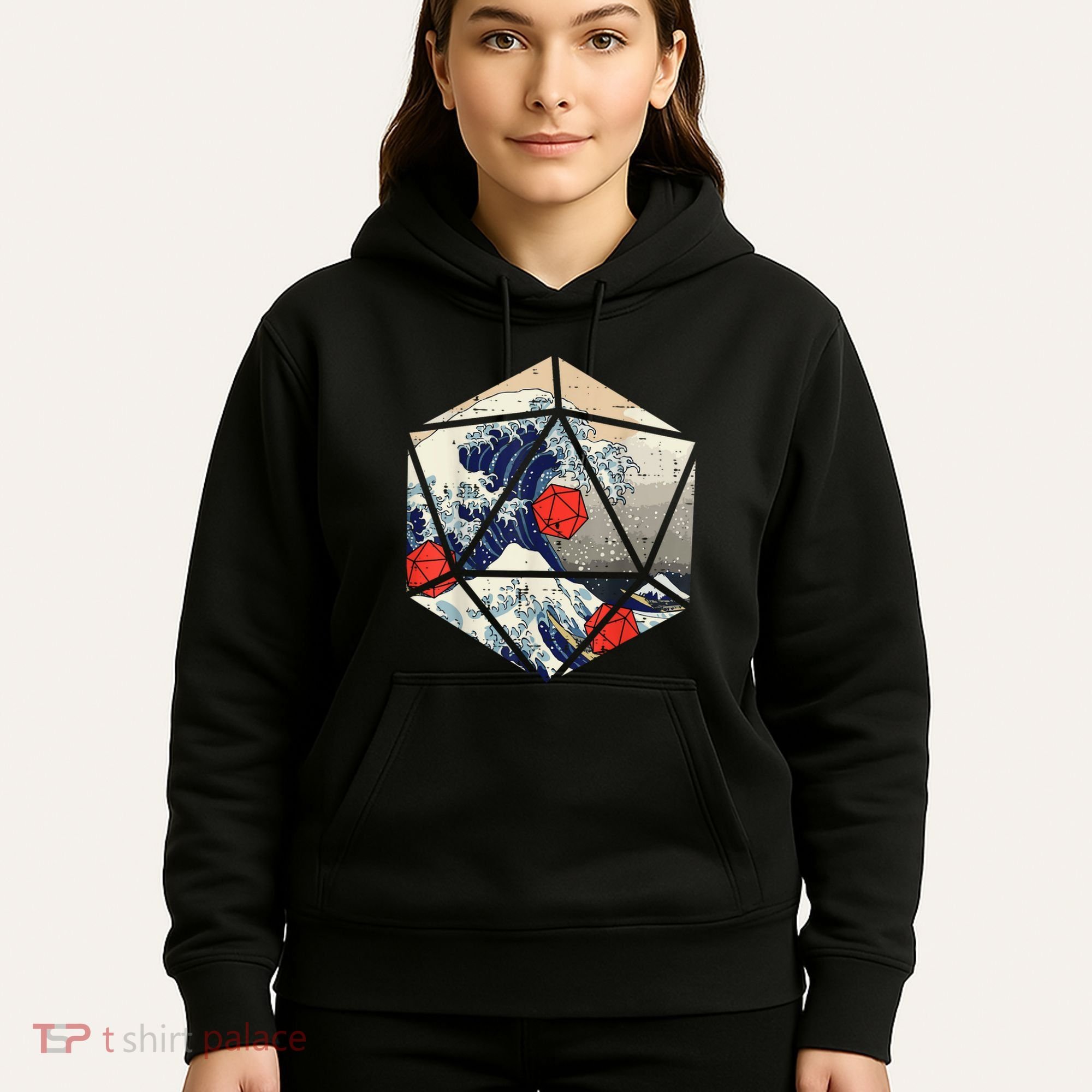 RPG Japanese Great Wave Gamer Men Hoodie