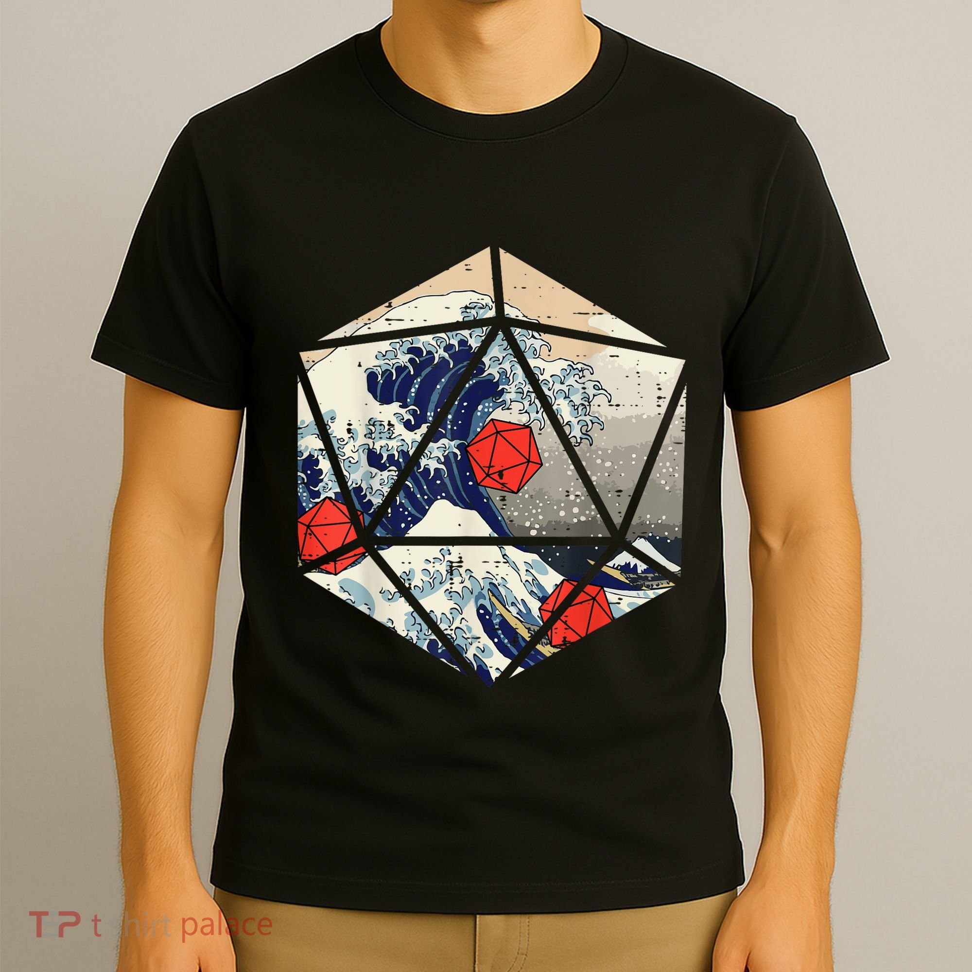 RPG Japanese Great Wave Gamer Men T-Shirt