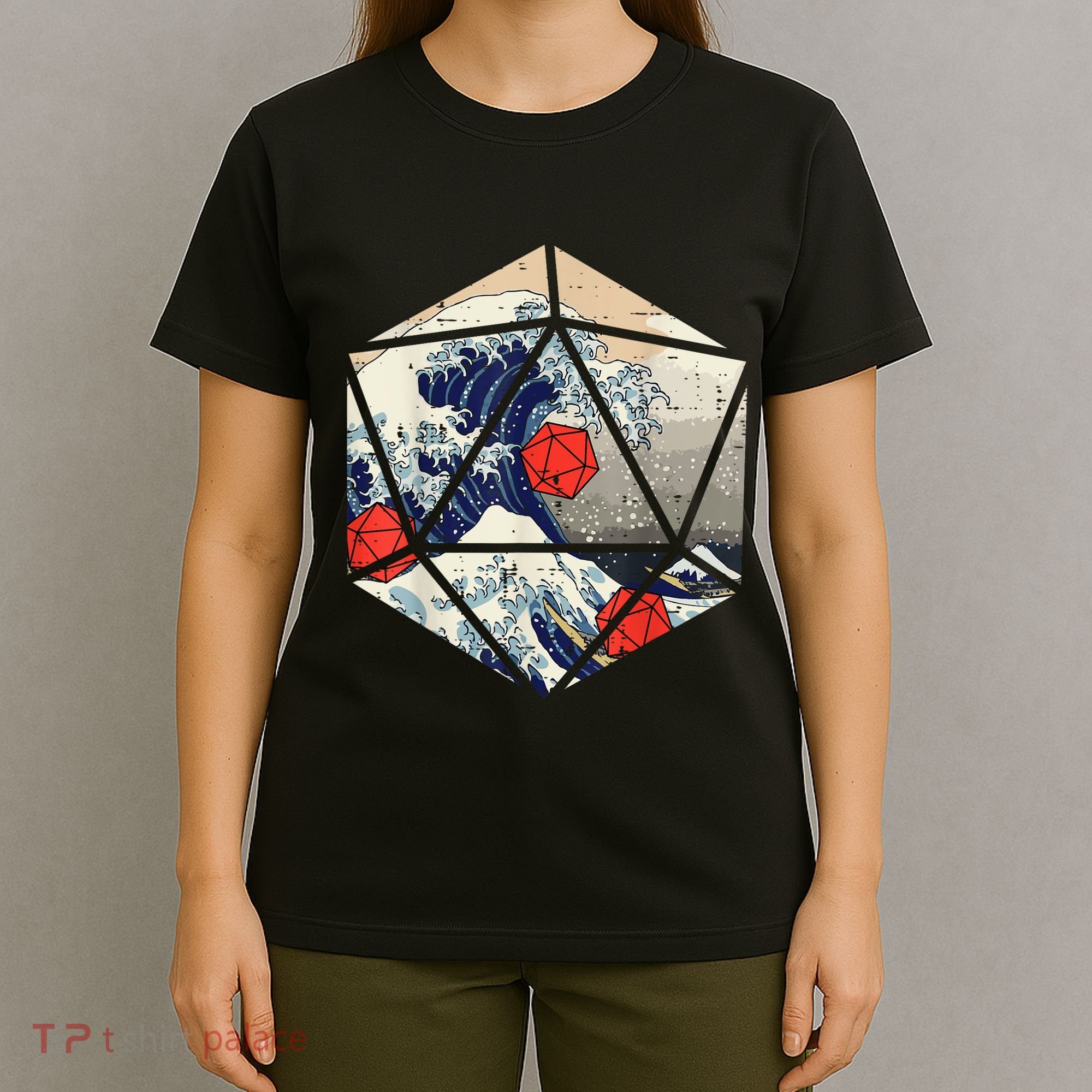 RPG Japanese Great Wave Gamer Men T-Shirt