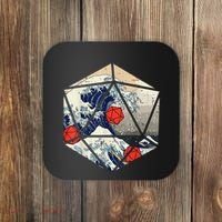 RPG Japanese Great Wave Gamer Men Coaster thumb 0