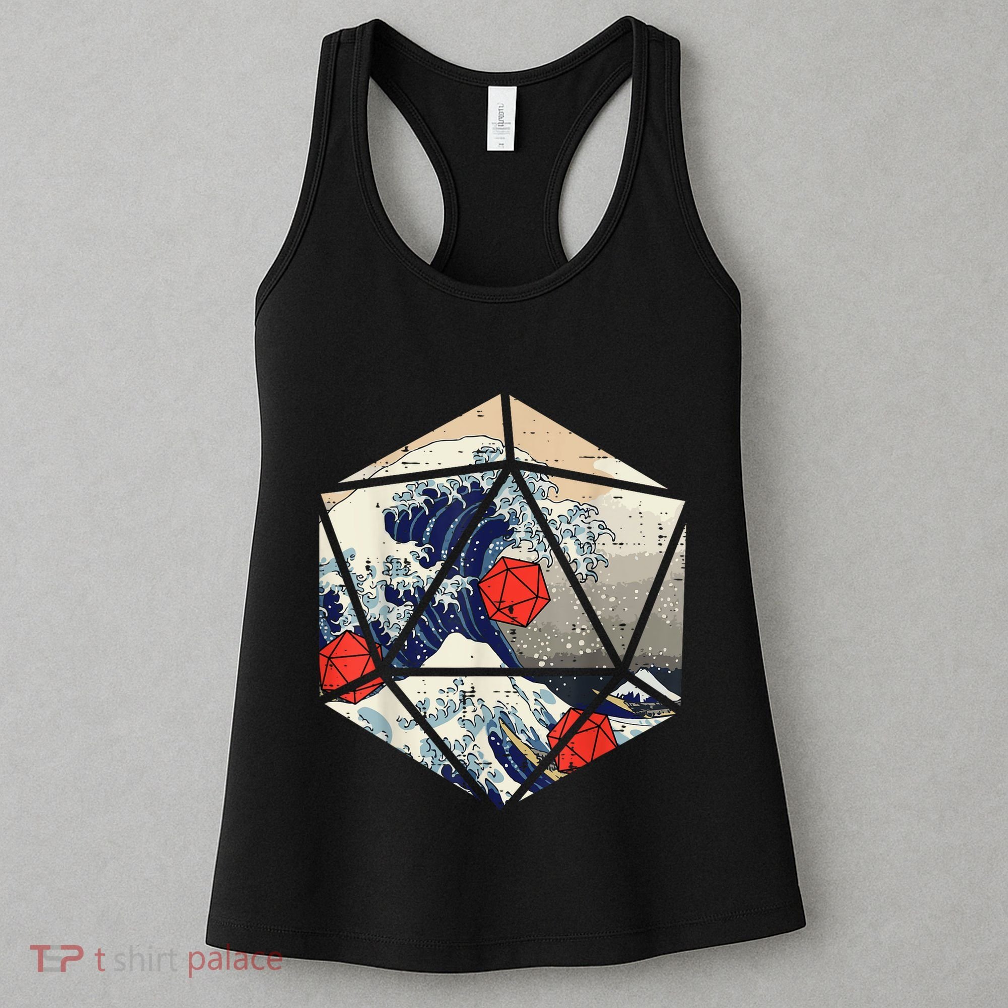 RPG Japanese Great Wave Gamer Men Women's Tank Top