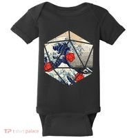 RPG Japanese Great Wave Gamer Men Baby Bodysuit thumb 0