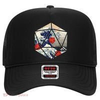 RPG Japanese Great Wave Gamer Men Hat thumb 0