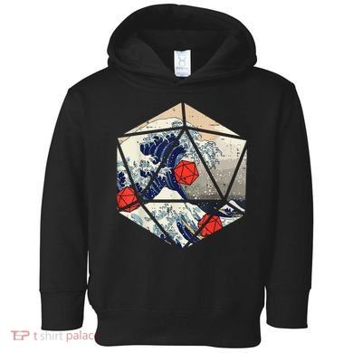 RPG Japanese Great Wave Gamer Men Toddler Hoodie