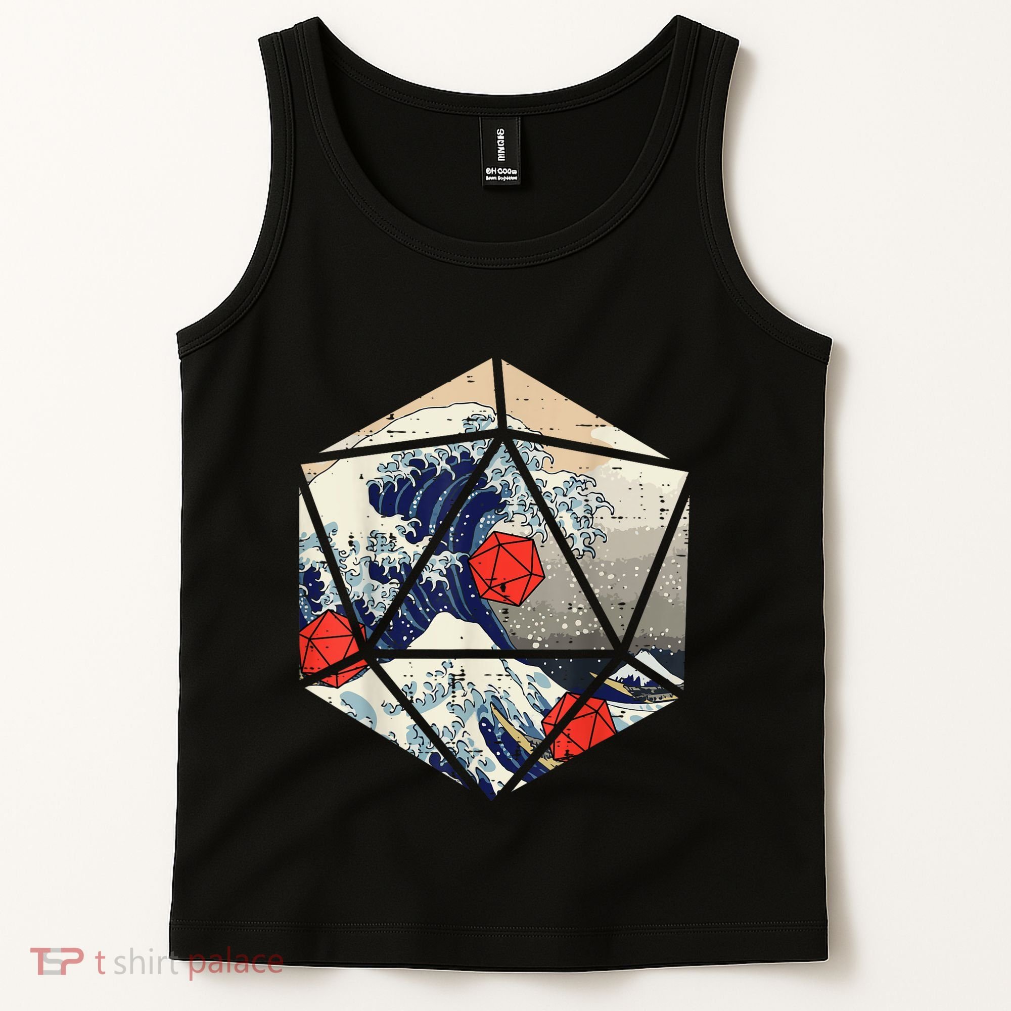 RPG Japanese Great Wave Gamer Men Tank Top
