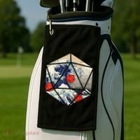 RPG Japanese Great Wave Gamer Men Golf Towel thumb 2