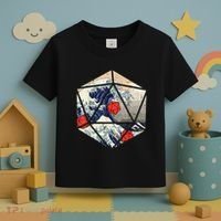 RPG Japanese Great Wave Gamer Men Toddler T-Shirt thumb 3