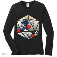 RPG Japanese Great Wave Gamer Men Women's Long Sleeve Shirt thumb 0