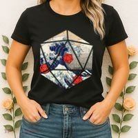 RPG Japanese Great Wave Gamer Men Women's T-Shirt thumb 2