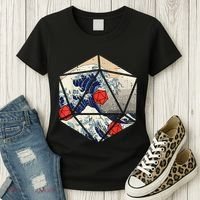RPG Japanese Great Wave Gamer Men Women's T-Shirt thumb 3