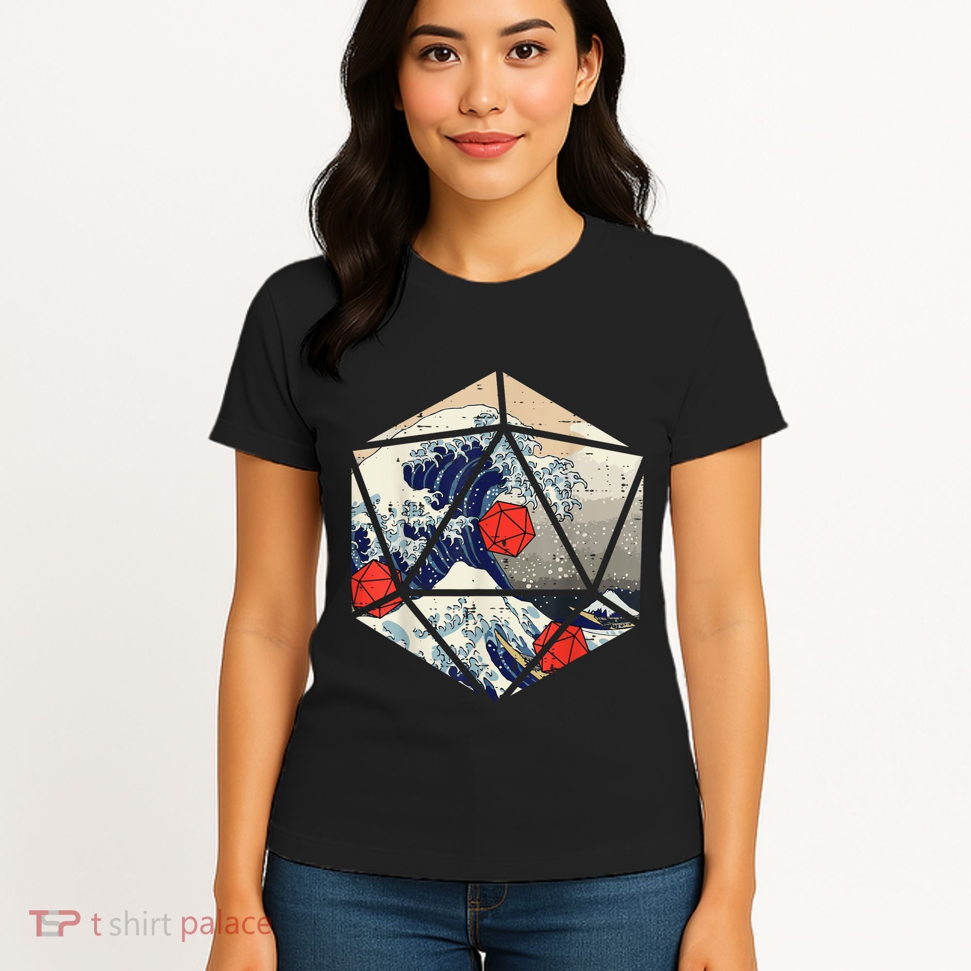RPG Japanese Great Wave Gamer Men Women's T-Shirt