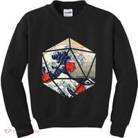 RPG Japanese Great Wave Gamer Men Kids Sweatshirt thumb 0