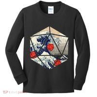 RPG Japanese Great Wave Gamer Men Kids Long Sleeve Shirt thumb 0