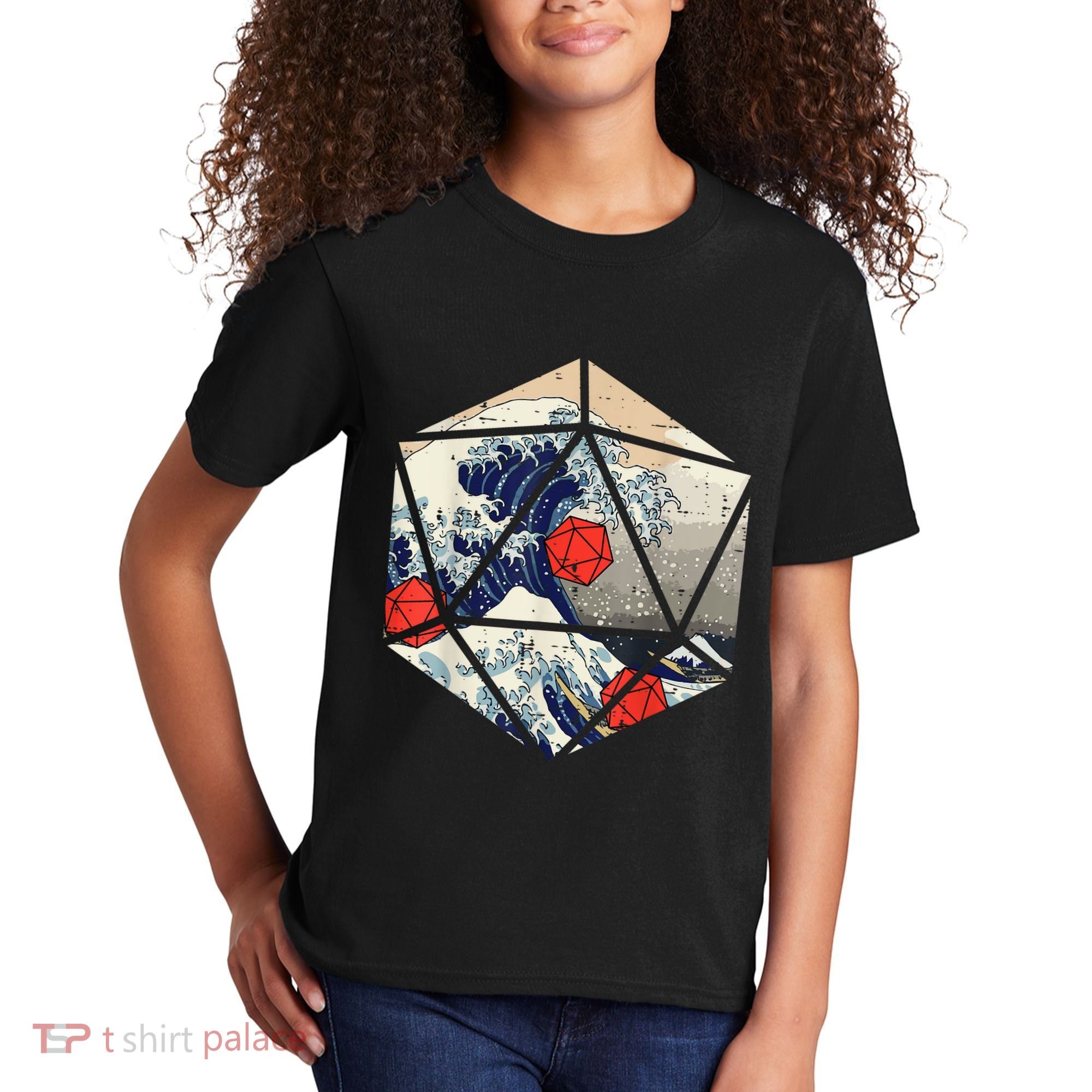 RPG Japanese Great Wave Gamer Men Kids T-Shirt