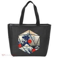 RPG Japanese Great Wave Gamer Men Tote Bag thumb 0