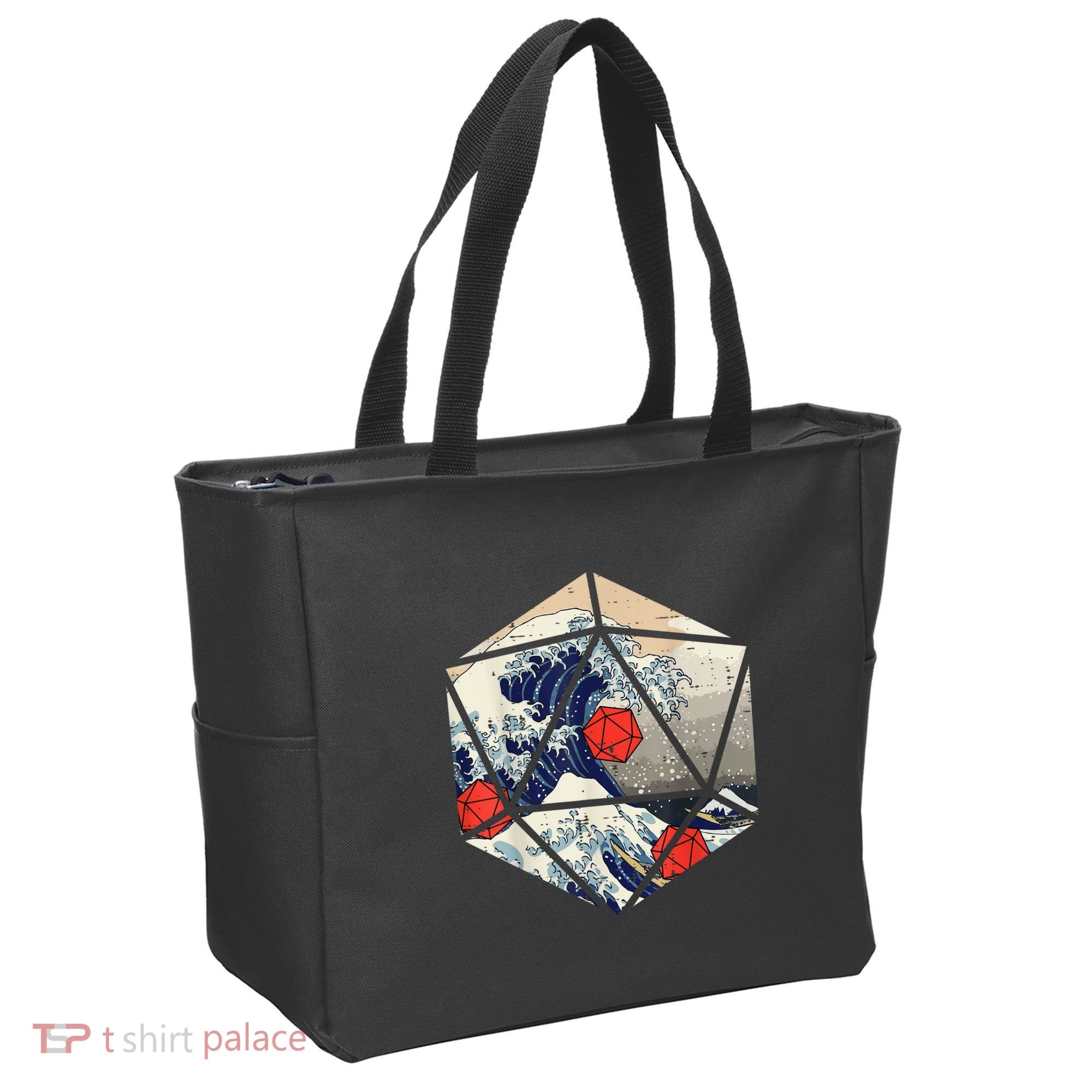 RPG Japanese Great Wave Gamer Men Tote Bag