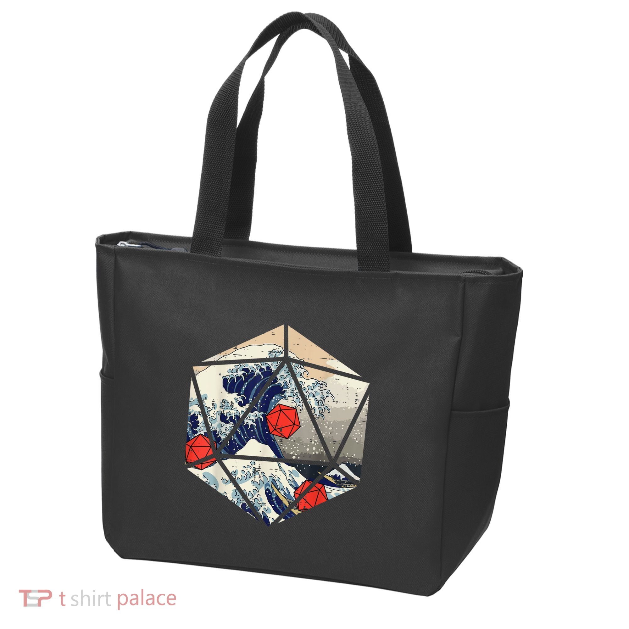 RPG Japanese Great Wave Gamer Men Tote Bag