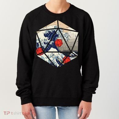 Rpg Japanese Great Wave Gamer Women's Sweatshirt