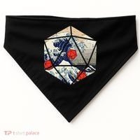 Rpg Japanese Great Wave Gamer USA-Made Doggie Bandana thumb 0