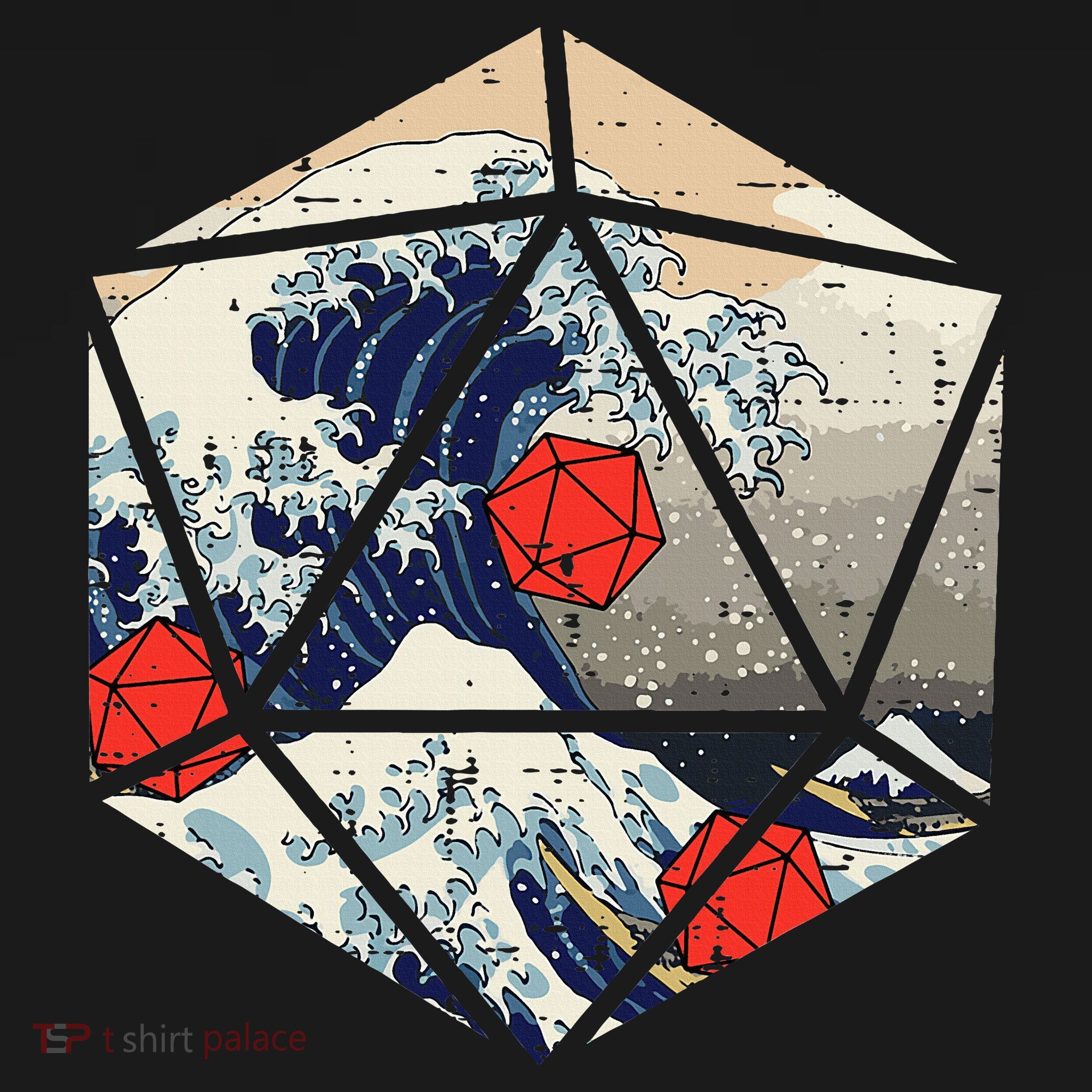 Rpg Japanese Great Wave Gamer Apron