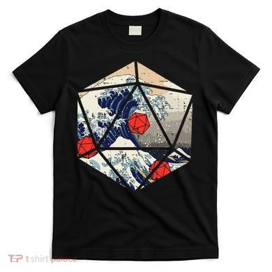 Rpg Japanese Great Wave Gamer T-Shirt