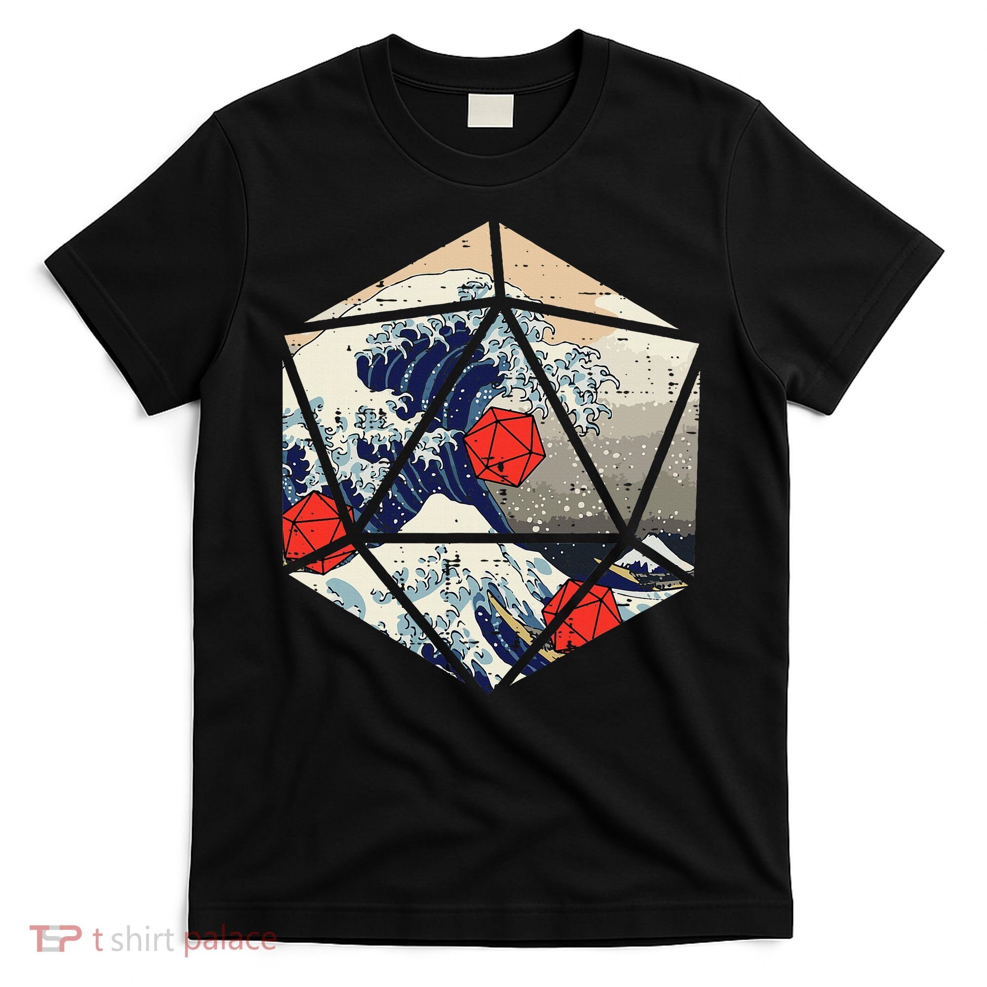 Rpg Japanese Great Wave Gamer T-Shirt