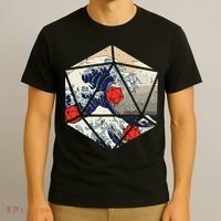 Rpg Japanese Great Wave Gamer T-Shirt thumb 3