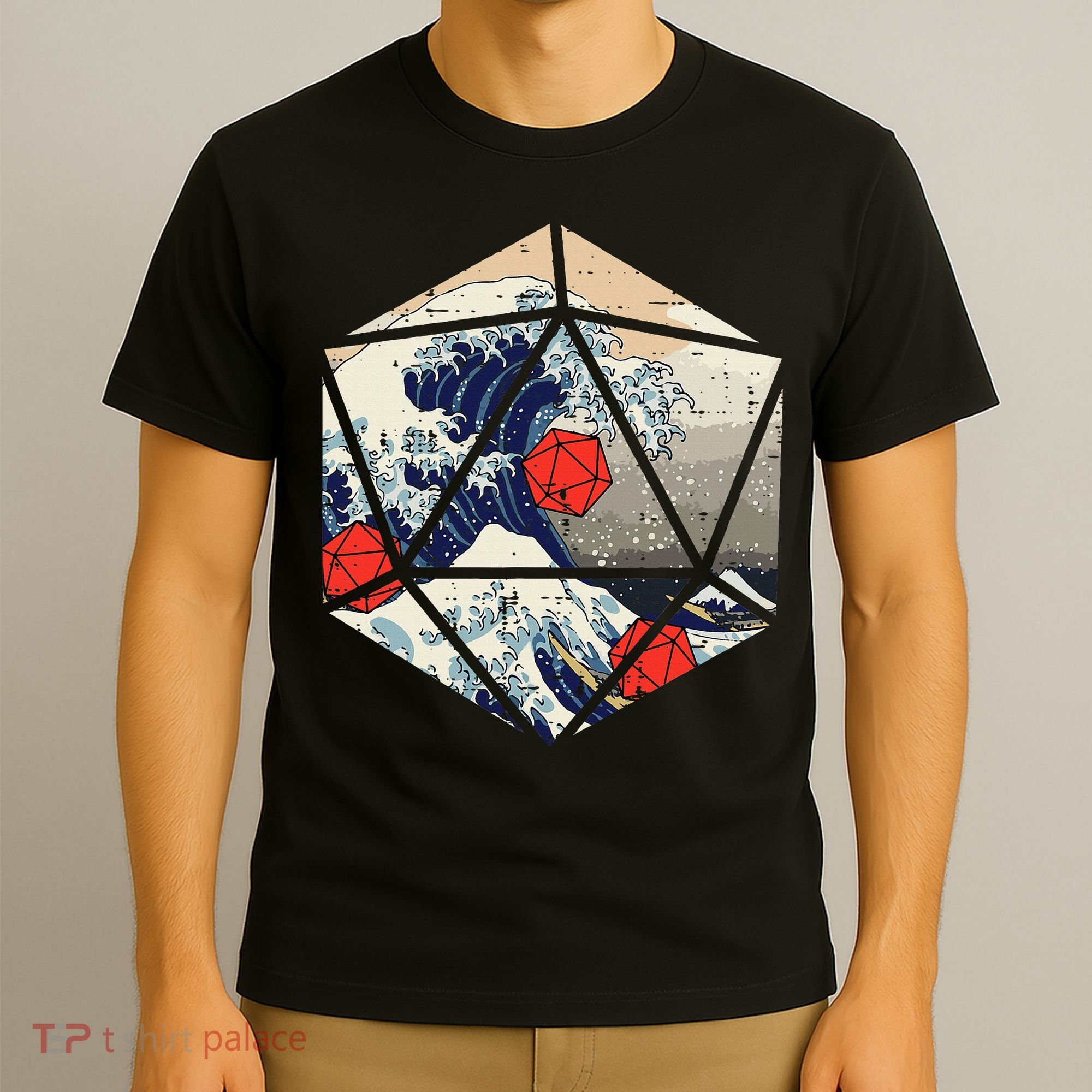 Rpg Japanese Great Wave Gamer T-Shirt